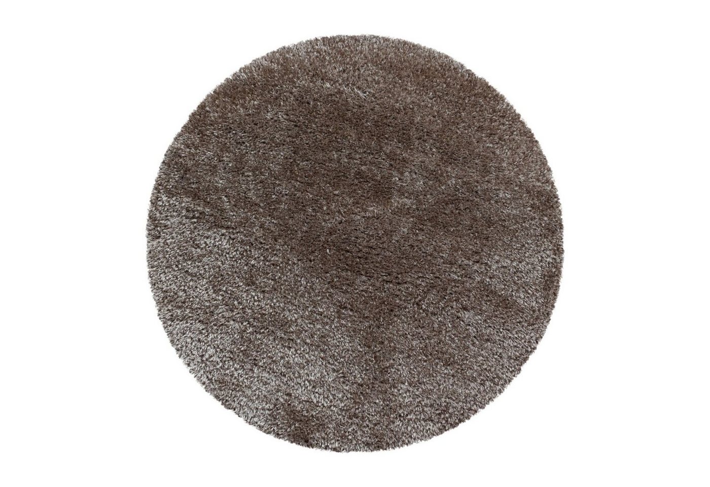 Teppich Hochflor Teppich Baquoa Taupe, Teppich Boss, rund, Höhe: 50 mm von Teppich Boss