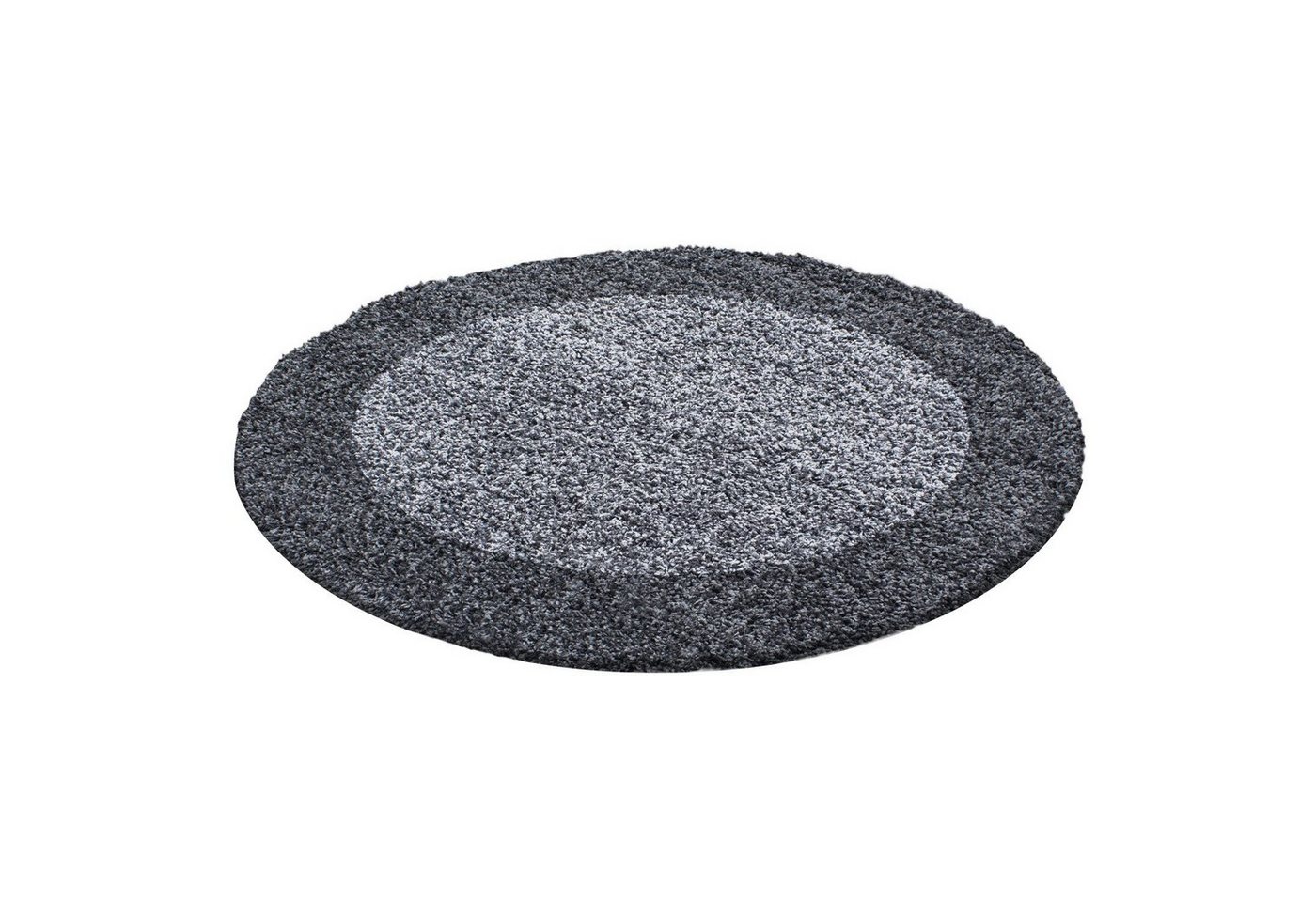 Teppich Hochflor Teppich Lux Grau, Teppich Boss, rund, Höhe: 30 mm von Teppich Boss