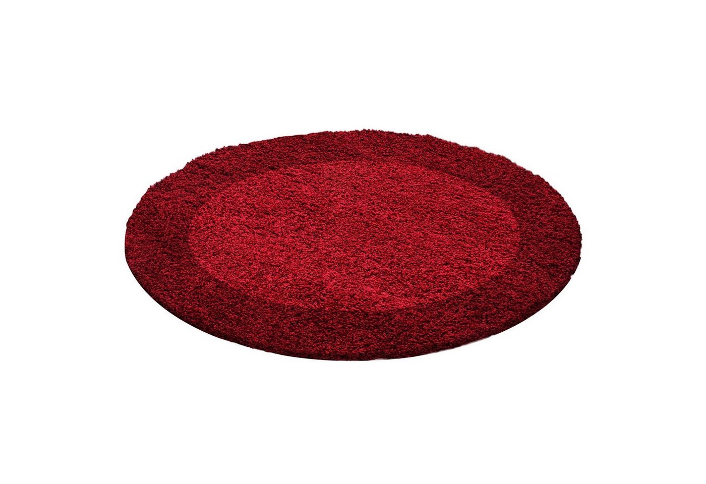 Teppich Hochflor Teppich Lux Rot, Teppich Boss, rund, Höhe: 30 mm von Teppich Boss