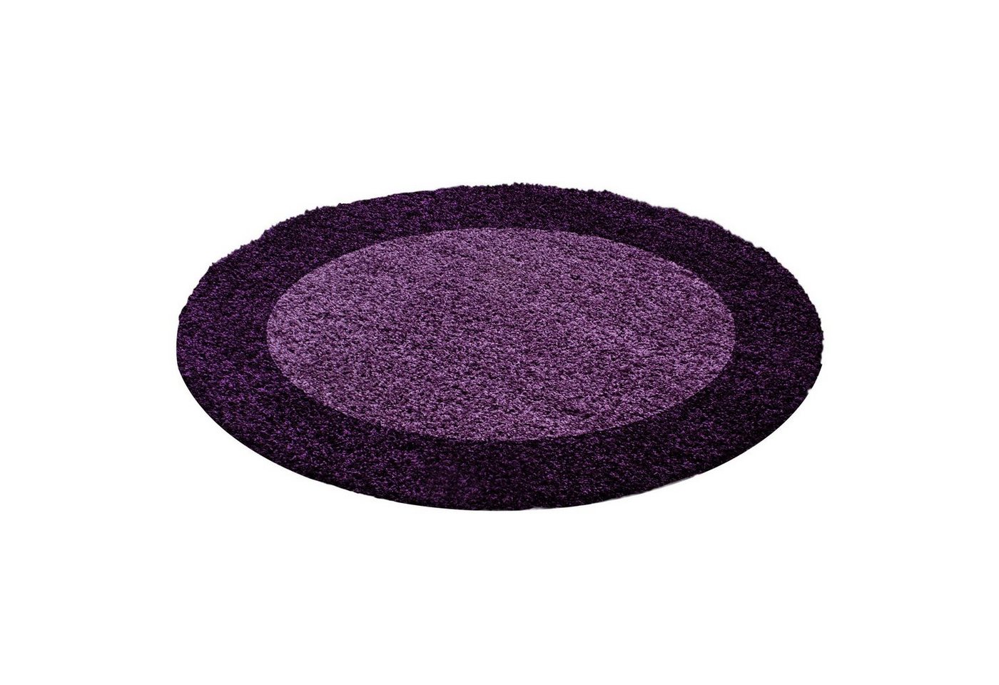 Teppich Hochflor Teppich Lux Violett, Teppich Boss, rund, Höhe: 30 mm von Teppich Boss