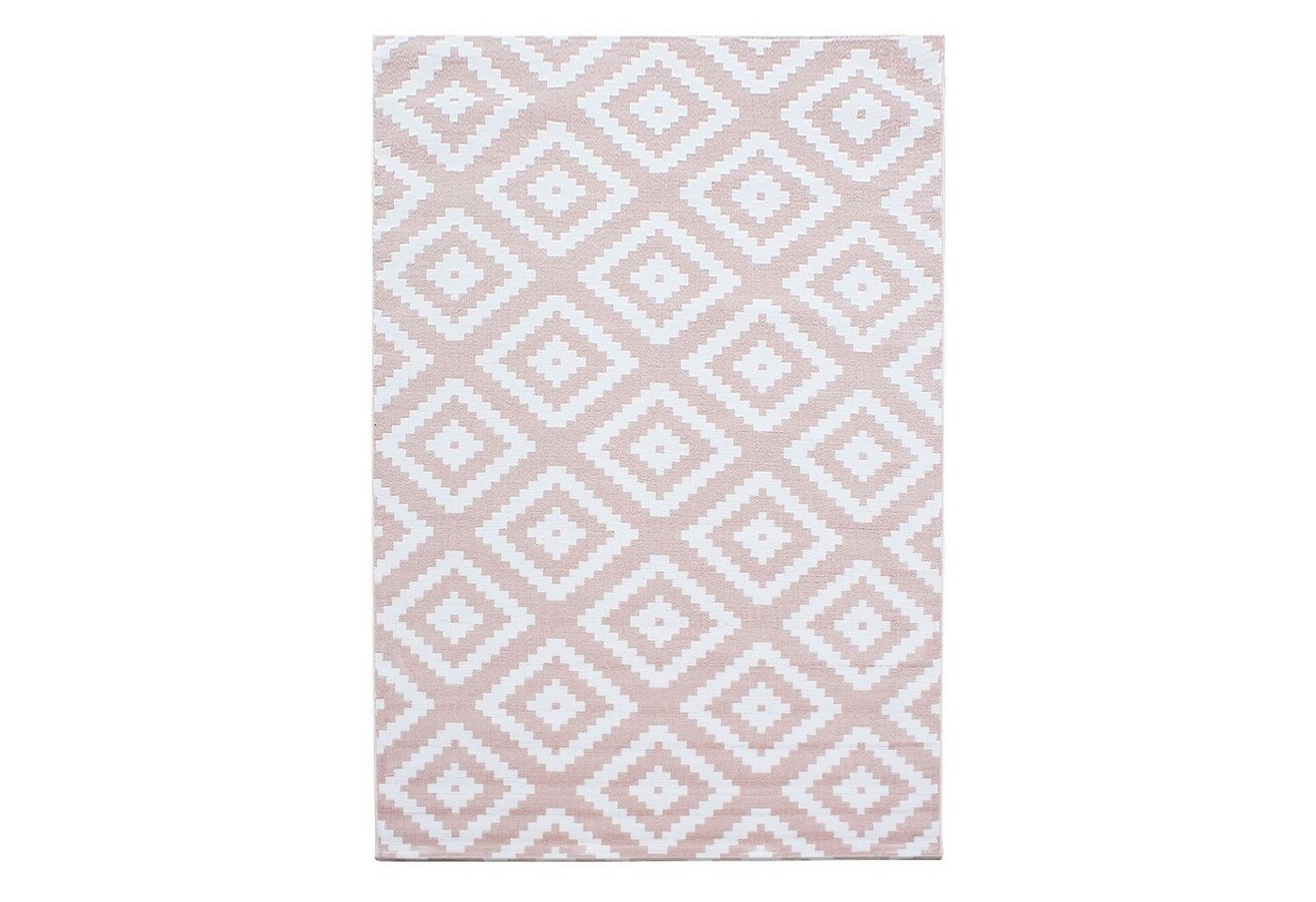 Teppich Kurzflor Teppich Pago Pink, Teppich Boss, rechteckig, Höhe: 6 mm von Teppich Boss