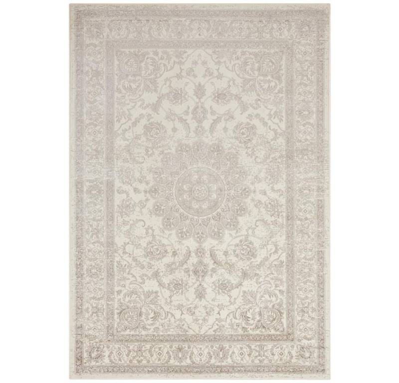 Teppich Boss Teppich Samt Teppich Täbris Antik Look Orientalisches Design creme anthrazit, rechteckig, Höhe: 3 mm von Teppich Boss