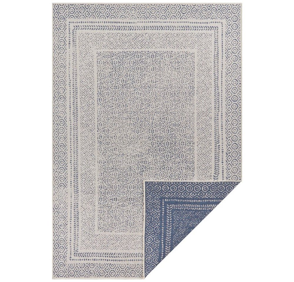 Teppich Teppich Frame rechteckig In- / Outdoor Bordüre blau, Teppich Boss, rechteckig, Höhe: 5 mm von Teppich Boss