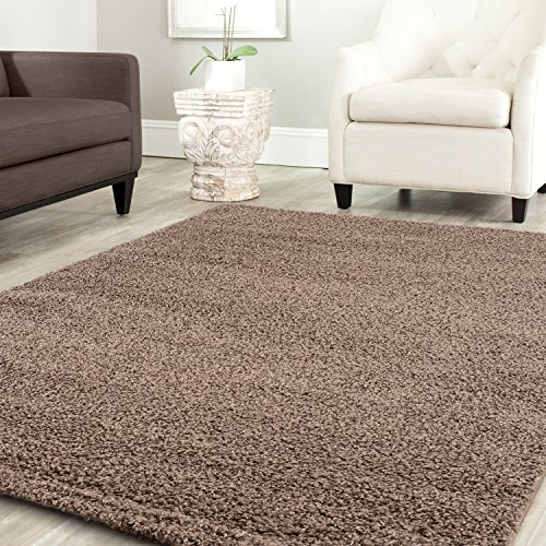 Shaggy Teppich Farbe Hochflor Langflor Teppiche Modern Uni Farben, Farbe:Nougat, Maße:230x320 cm von Teppich-Home