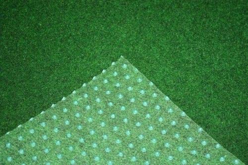 Rasenteppich Kunstrasen Premium grün weich Meterware, verschiedene Größen, mit Drainage-Noppen, wasserdurchlässig (200x100 cm) von Teppich Janning