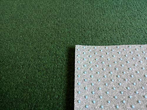 Rasenteppich Kunstrasen Standard grün Velours Weich Meterware (400x400 cm) von Teppich Janning