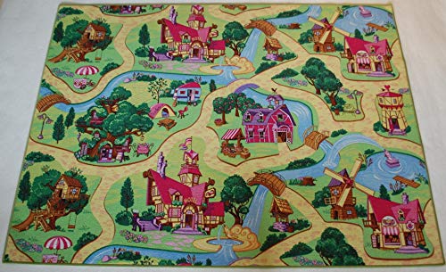 Spielteppich Mädchen Candy Town Holiday Kinderteppich Girls Mädchen Verschiedene Größen (120 x 180 cm) von Teppich Janning