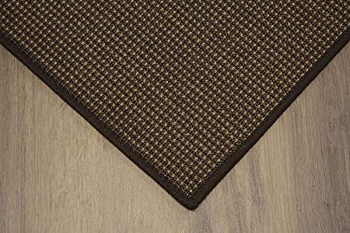 Sisalteppich umkettelt Gemustert Kaffee braun 100% Sisal gekettelt - Verschiedene Größen (150 x 200 cm) von Teppich Janning