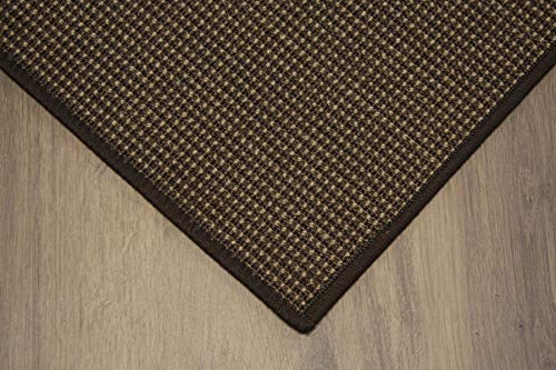 Teppich Janning Sisalteppich umkettelt Gemustert Kaffee braun 100% Sisal gekettelt - Verschiedene Größen (200 x 250 cm) von Teppich Janning