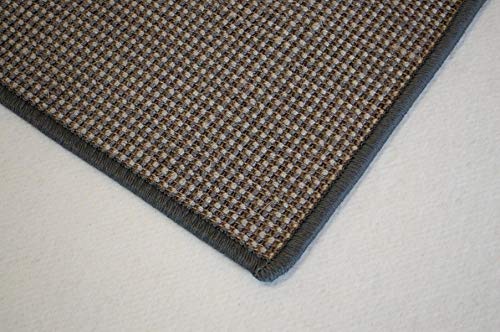 Teppich Janning Sisalteppich umkettelt grau Gemustert 100% Sisal gekettelt - Verschiedene Größen (70 x 140 cm) von Teppich Janning