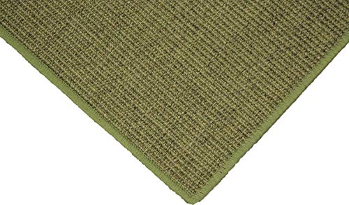Teppich Janning Sisalteppich umkettelt grün meliert 100% Sisal gekettelt - Verschiedene Größen (120 x 180 cm) von Teppich Janning