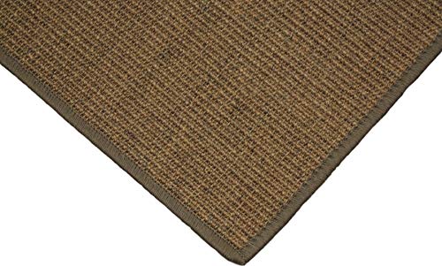 Sisalteppich umkettelt nuss 100% Sisal gekettelt - Verschiedene Größen (120 x 180 cm) von Teppich Janning