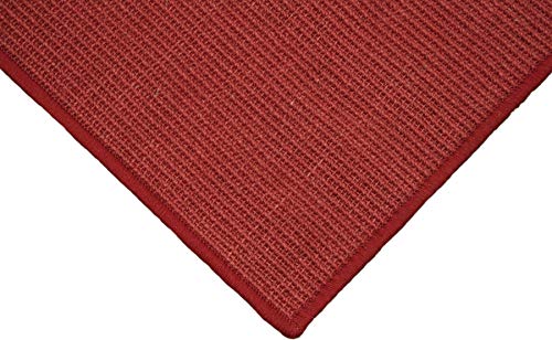 Teppich Janning Sisalteppich umkettelt rot 100% Sisal gekettelt - Verschiedene Größen (120 x 180 cm) von Teppich Janning