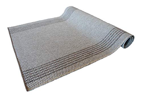 Teppich Läufer Natura 3412 hell beige Meterware 67, 80 cm Breite (67 cm, 115) von Teppich Janning