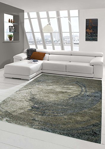 Designer Teppich Moderner Teppich Wohnzimmer Teppich Barock Design Relief Optik in Braun Beige Grau Größe 80x150 cm von Teppich-Traum