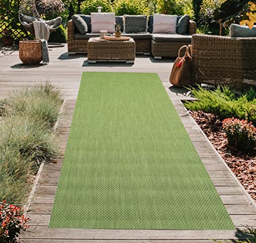 In- & Outdoor Teppich Sisal Optik Terrasse Küche Wohnzimmer Balkon Unidesign grün, 80x200 cm In- & Outdoor Teppich Sisal Optik Terrasse Küche Wohnzimmer Balkon Unidesign grün, 80x200 cm von Teppich-Traum