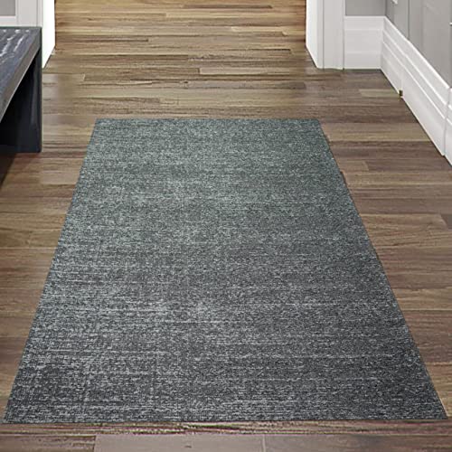 Klassischer Teppichvorleger | strapazierfähig | grau, Größe 80x150 cm von Teppich-Traum