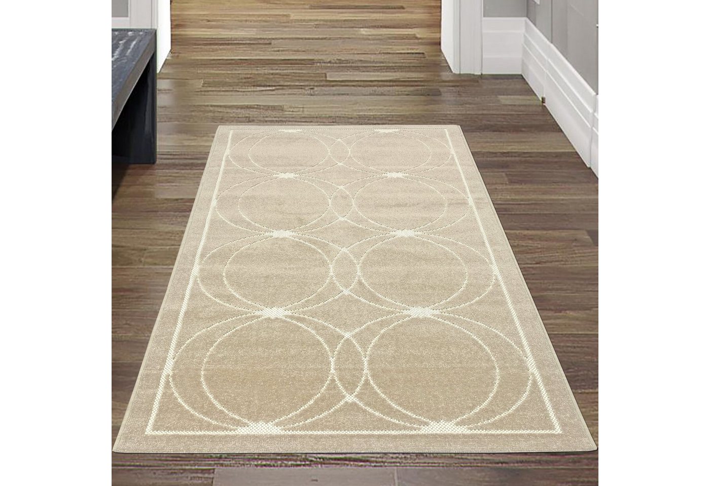 Teppich Orientteppich mit dezenten Ornamenten, In- & Outdoor, beige, Teppich-Traum, rechteckig, Höhe: 5 mm von Teppich-Traum