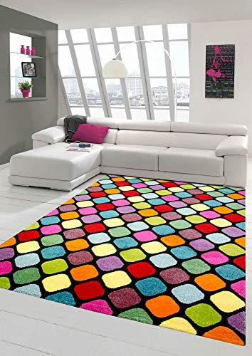 Teppich Design Wohnzimmer Teppich bunt Gemustert Größe 160x230 cm von Teppich-Traum