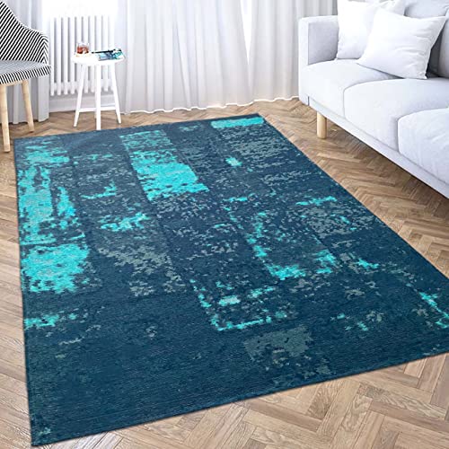 Teppich Gästezimmer Abstraktes Muster Modern Pflegeleicht Hautsympathisch - blau weiß grau, 160 x 230 cm Teppich Gästezimmer Abstraktes Muster Modern Pflegeleicht Hautsympathisch - blau weiß grau, 160 x 230 cm von Teppich-Traum