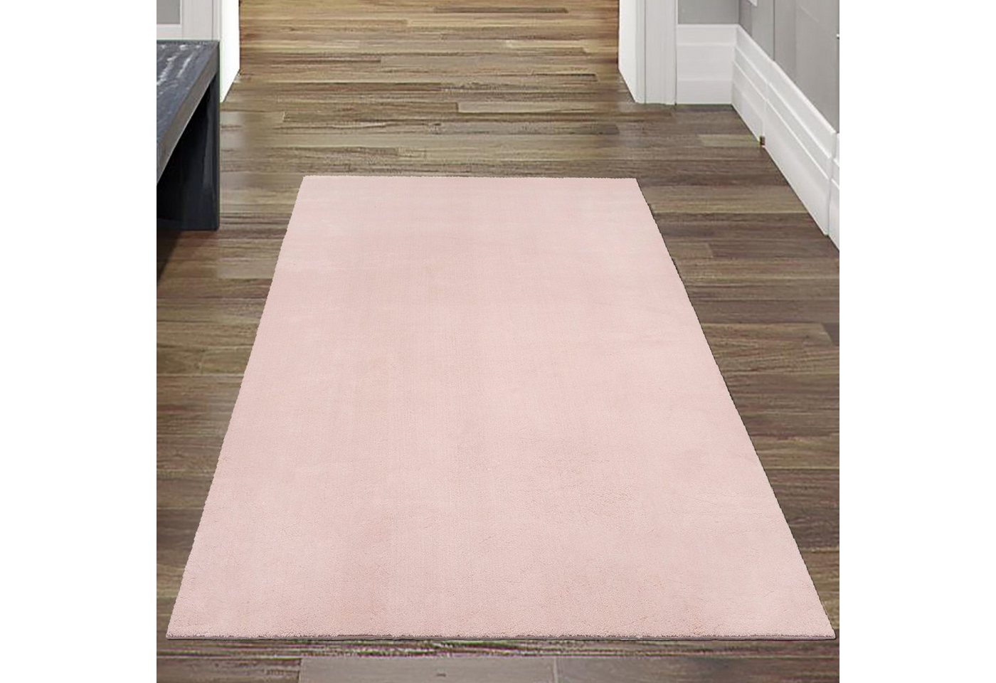 Teppich Hochflor-Teppich in Blush, Teppich-Traum, rechteckig, Höhe: 18 mm von Teppich-Traum