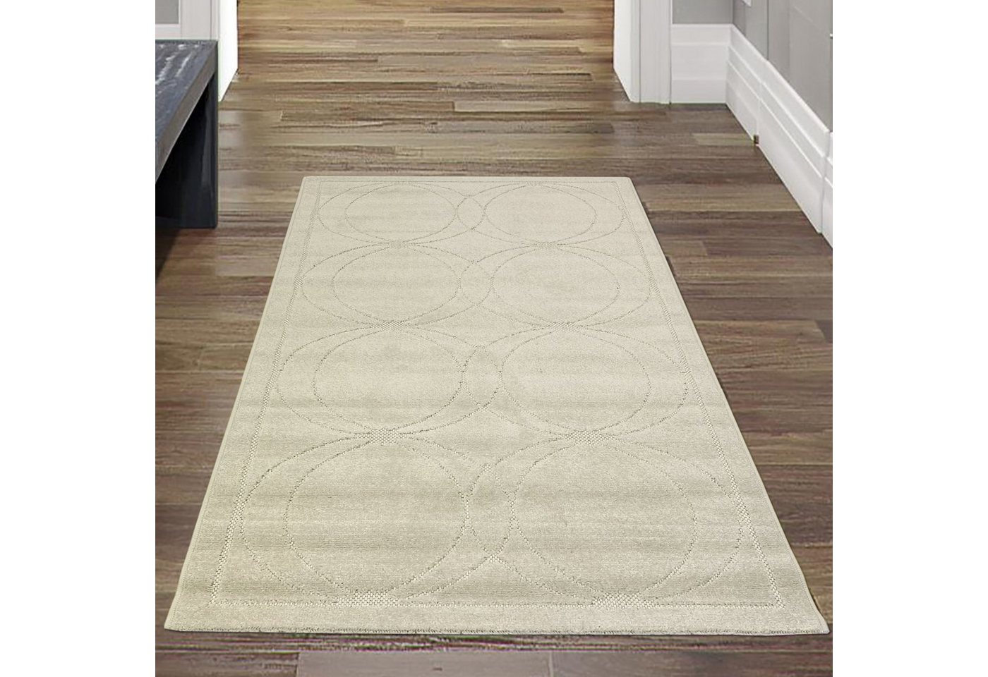 Teppich Orientteppich mit dezenten Ornamenten, In- & Outdoor, creme, Teppich-Traum, rechteckig, Höhe: 5 mm von Teppich-Traum