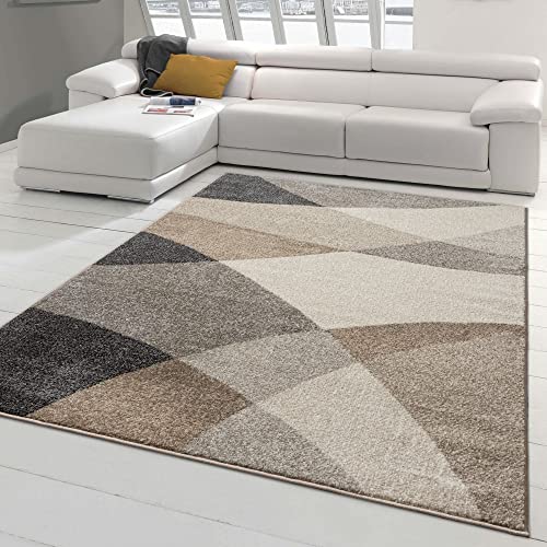 Teppich-Traum Designerteppich Foyer Diele | rechteckig | abstraktes Muster in grau beige, Größe 240x330 cm Teppich-Traum Designerteppich Foyer Diele | rechteckig | abstraktes Muster in grau beige, Größe 240x330 cm von Teppich-Traum