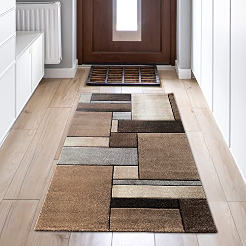 Teppich-Traum Eleganter Flurteppich mit modern-klassischem Design | pflegeleicht | beige, 80 x 150 cm von Teppich-Traum