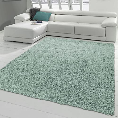 Teppich-Traum Flauschiger Shaggy Gästezimmer Teppich | pflegeleicht & strapazierfähig | in Petrol/grün, Größe 200 x 290 cm Teppich-Traum Flauschiger Shaggy Gästezimmer Teppich | pflegeleicht & strapazierfähig | in Petrol/grün, Größe 200 x 290 cm von Teppich-Traum