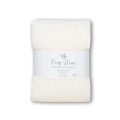 Teppich-Traum Helle Wohndecke für EIN gemütliches Zuhause • flauschig-weich • in Creme, 130x150 cm von Teppich-Traum