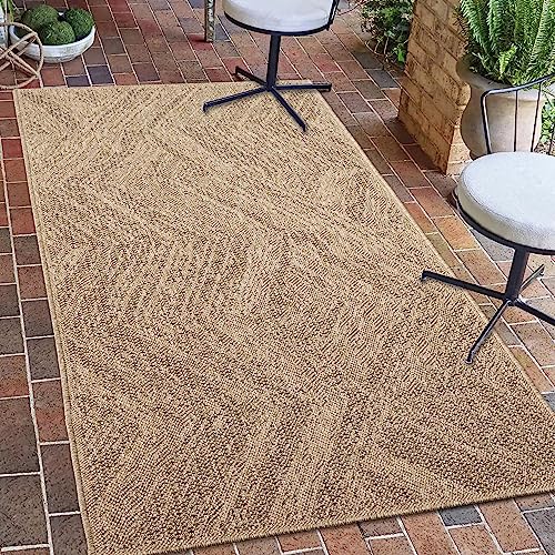 Teppich-Traum In- und Outdoorteppich Läufer modern robust Jutelook wetterfest Balkon Garten Terrasse 80x150cm von Teppich-Traum