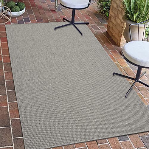 Teppich-Traum Klassisch-moderner Sisal Teppich Wintergarten • In- & Outdoor • in grau, 60x110 cm von Teppich-Traum