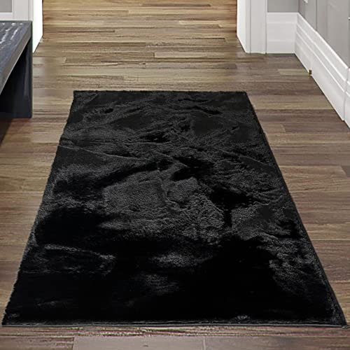 Teppich-Traum Klassischer Teppich ESS- & Wohnzimmer Flur • waschbar | Öko-Tex Zertifikat • schwarz, 70x140 cm Teppich-Traum Klassischer Teppich ESS- & Wohnzimmer Flur • waschbar | Öko-Tex Zertifikat • schwarz, 70x140 cm von Teppich-Traum