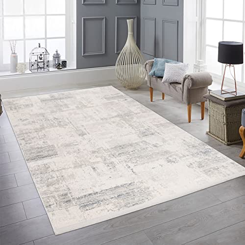 Teppich-Traum Moderner feiner Wohnzimmer-Teppich | glänzend & hochwertig | in blau-weiß, 200 x 290 cm Teppich-Traum Moderner feiner Wohnzimmer-Teppich | glänzend & hochwertig | in blau-weiß, 200 x 290 cm von Teppich-Traum