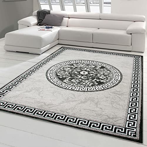 Teppich-Traum Orientteppich mit Glitzergarn | Bordüre & Verzierungen in Kreisform | grau anthrazit Creme 200x280 cm Teppich-Traum Orientteppich mit Glitzergarn | Bordüre & Verzierungen in Kreisform | grau anthrazit Creme 200x280 cm von Teppich-Traum