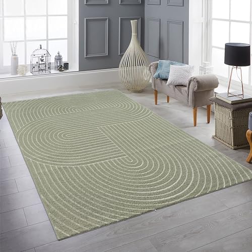Teppich-Traum Outdoor Teppich Wohnzimmer Balkon Garten Hoch-Tief-Effekt Boho Style kurzflor Bogenmuster Uni grün, 200 x 280 cm Teppich-Traum Outdoor Teppich Wohnzimmer Balkon Garten Hoch-Tief-Effekt Boho Style kurzflor Bogenmuster Uni grün, 200 x 280 cm von Teppich-Traum