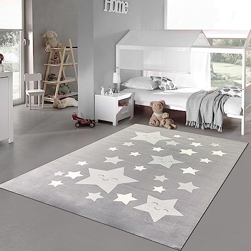 Teppich-Traum Teppich Kinderteppich flauschig weich pflegeleicht Sterne in anthrazit 160 x 230 cm Teppich-Traum Teppich Kinderteppich flauschig weich pflegeleicht Sterne in anthrazit 160 x 230 cm von Teppich-Traum
