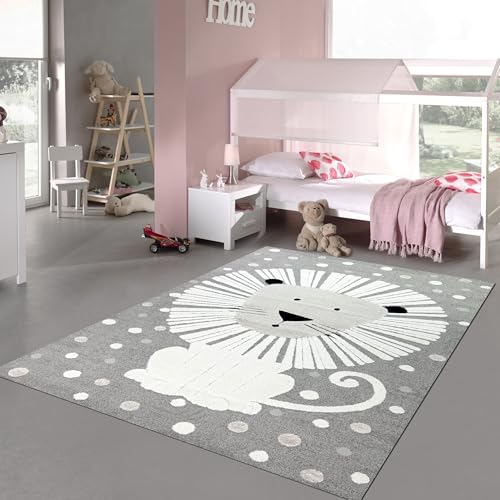 Teppich-Traum Teppich Kinderzimmer Kinderteppich Heller dunkler 3D-Effekt Löwenmuster Creme beige, 160 x 230 cm Teppich-Traum Teppich Kinderzimmer Kinderteppich Heller dunkler 3D-Effekt Löwenmuster Creme beige, 160 x 230 cm von Teppich-Traum