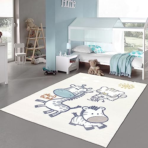 Teppich-Traum Teppich Kinderzimmer Kinderteppich Hochflor flauschig weich kuschelig Tiere Giraffe Zebra Tiger Creme 120 x 170 cm Teppich-Traum Teppich Kinderzimmer Kinderteppich Hochflor flauschig weich kuschelig Tiere Giraffe Zebra Tiger Creme 120 x 170 cm von Teppich-Traum