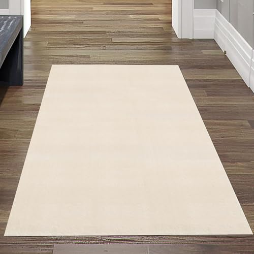 Teppich-Traum Teppich Läufer kurz Flur Kinderzimmer waschbar einfarbig beige edel weich kurzflor pflegeleicht hochwertig felloptik weich robust Beige 80 x 150 cm Teppich-Traum Teppich Läufer kurz Flur Kinderzimmer waschbar einfarbig beige edel weich kurzflor pflegeleicht hochwertig felloptik weich robust Beige 80 x 150 cm von Teppich-Traum