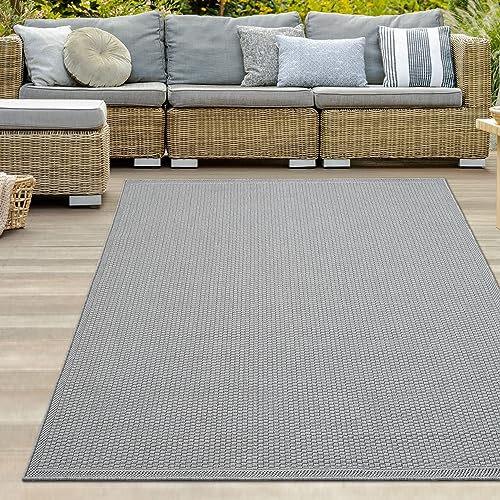 Teppich-Traum Teppich Outdoor Indoor wetterfest 200 x 280 cm wasserabweisend pflegeleicht robust modern einfarbig grau Teppich-Traum Teppich Outdoor Indoor wetterfest 200 x 280 cm wasserabweisend pflegeleicht robust modern einfarbig grau von Teppich-Traum