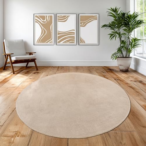 Teppich-Traum Teppich Wohnzimmer Esszimmer Flur zeitlos warm weich pflegeleicht klassisches Design harmonisch gemütlich dekorativ stilvolles Wohnaccessoire langlebig beige 160 cm Rund Teppich-Traum Teppich Wohnzimmer Esszimmer Flur zeitlos warm weich pflegeleicht klassisches Design harmonisch gemütlich dekorativ stilvolles Wohnaccessoire langlebig beige 160 cm Rund von Teppich-Traum