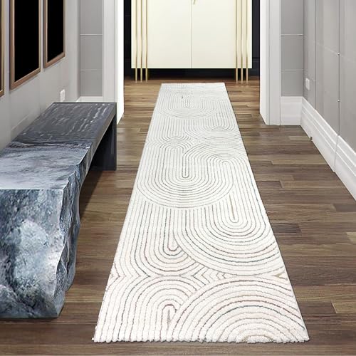 Teppich-Traum Teppich Wohnzimmer Flurteppich Eingangsbereich Korridor farbecht modern pflegeleicht Höheneffekt Bogenmuster in Multi, 80 x 300 cm Teppich-Traum Teppich Wohnzimmer Flurteppich Eingangsbereich Korridor farbecht modern pflegeleicht Höheneffekt Bogenmuster in Multi, 80 x 300 cm von Teppich-Traum