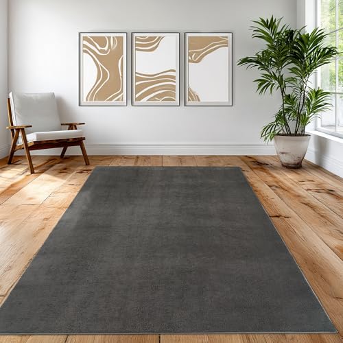 Teppich-Traum Teppich Wohnzimmer Schlafzimmer Büro stilvoll tief modern elegant weich pflegeleicht klassisches Accessoire dekorativ hochwertig zeitlos harmonisch anthrazit 120 x 160 cm Teppich-Traum Teppich Wohnzimmer Schlafzimmer Büro stilvoll tief modern elegant weich pflegeleicht klassisches Accessoire dekorativ hochwertig zeitlos harmonisch anthrazit 120 x 160 cm von Teppich-Traum