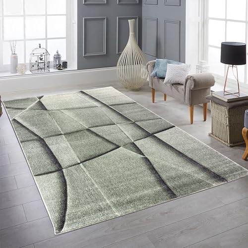 Teppich-Traum Teppich Wohnzimmer Schlafzimmer geometrisch mit Konturenschnitt pflegeleicht weich modern grün 120 x 170 cm Teppich-Traum Teppich Wohnzimmer Schlafzimmer geometrisch mit Konturenschnitt pflegeleicht weich modern grün 120 x 170 cm von Teppich-Traum