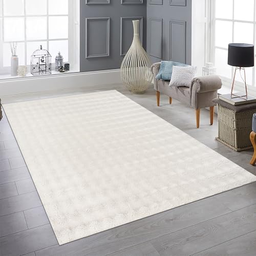 Teppich-Traum Teppich Wohnzimmer Schlafzimmerteppich Gästezimmer Hoch-Tief-Effekt pflegeleicht robust flauschig Bubbleform in Weiß, 200 x 280 cm Teppich-Traum Teppich Wohnzimmer Schlafzimmerteppich Gästezimmer Hoch-Tief-Effekt pflegeleicht robust flauschig Bubbleform in Weiß, 200 x 280 cm von Teppich-Traum