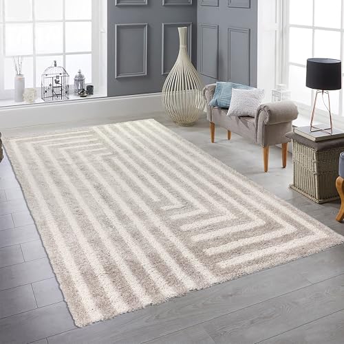 Teppich-Traum Teppich für Wohnzimmer Wohnbereich Hochflor Muster mit weich pflegeleicht dekorativ langlebig stilvoll robust Beige 200 x 290 cm Teppich-Traum Teppich für Wohnzimmer Wohnbereich Hochflor Muster mit weich pflegeleicht dekorativ langlebig stilvoll robust Beige 200 x 290 cm von Teppich-Traum