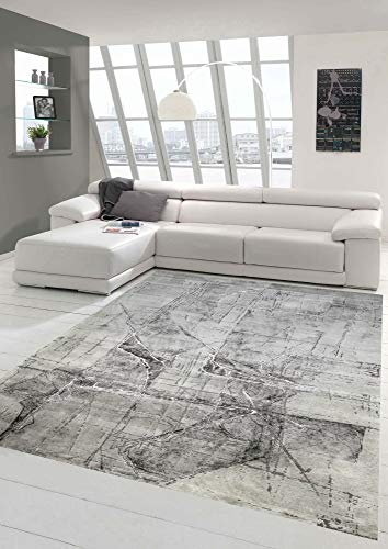 Teppich-Traum moderner Schlafzimmerteppich abstrakt in grau Creme, Größe 200 x 290 cm Teppich-Traum moderner Schlafzimmerteppich abstrakt in grau Creme, Größe 200 x 290 cm von Teppich-Traum