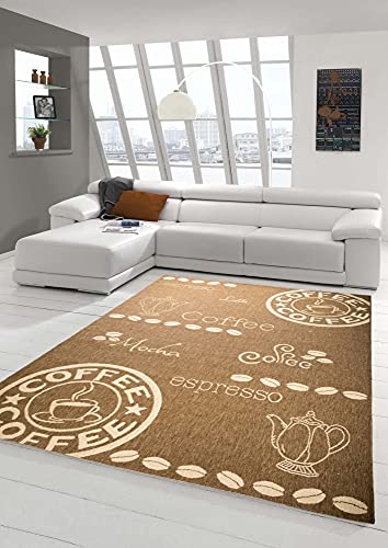 Traum Teppich Küchenteppich Sisal moderner Küchenläufer flachgewebt Coffee Espresso Mocha braun beige Größe 80 x 150 cm Traum Teppich Küchenteppich Sisal moderner Küchenläufer flachgewebt Coffee Espresso Mocha braun beige Größe 80 x 150 cm von Teppich-Traum