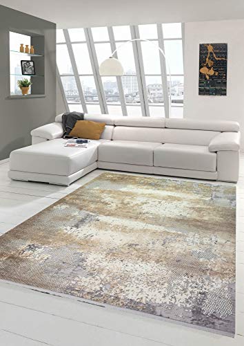 Wollteppich Designerteppich Teppich abstrakt aus Naturfasern in beige grau Creme Größe 80 x 300 cm Wollteppich Designerteppich Teppich abstrakt aus Naturfasern in beige grau Creme Größe 80 x 300 cm von Teppich-Traum